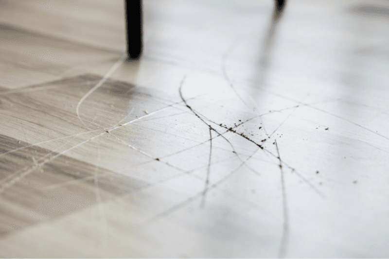 Can professionals buff scratches out of hardwood floors